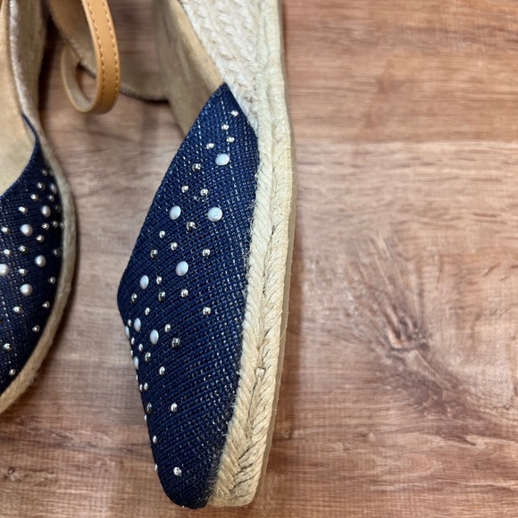 BLUE ESPADRILLES SIZE 9.5 - Picture 4 of 6